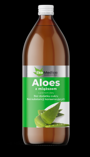 EkaMedica EKA Aloes Sok z Aloesu z miąższem bez konserwantów - 1000ml