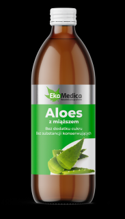 EkaMedica EKA Aloes Sok z Aloesu z miąższem bez konserwantów - 500ml