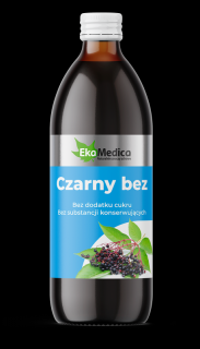 EkaMedica EKA Czarny bez Sok z Czarnego bzu bez konserwantów - 500ml