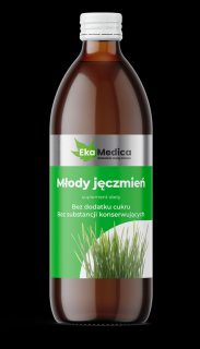 EKAMEDICA EKA Młody jęczmień Sok z Młodego jęczmienia bez konserwantów - 500 ml