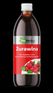EkaMedica EKA Żurawina Sok z Żurawiny bez konserwantów - 500ml