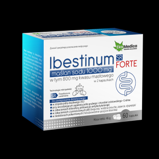 EkaMedica Ibestinum Forte Maślan sodu 1000mg - 60 kaps.