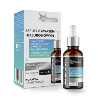 EkaMedica Nawilżające serum do twarzy z kwasem hialuronowym - 20ml