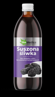 EkaMedica Sok z Suszonej śliwki bez konserwantów - 500ml