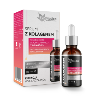 EkaMedica Ujędrniające serum do twarzy z kolagenem - 20ml