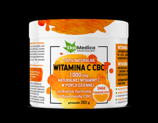 EkaMedica Witamina C CBC smak pomarańczowy - 250g
