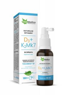 EkaMedica Witamina D3+K2Mk7 w sprayu - 30ml