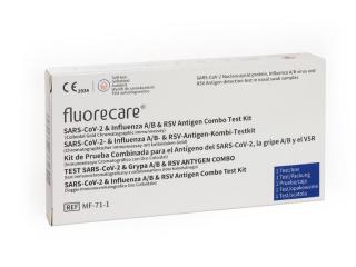 Fluorecare test wymazowy 4w1 COVID-19 (SARS-Cov-2) & Grypa A/B & RSV antygen COMBO
