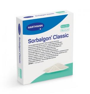 Hartmann Sorbalgon Classic - Opatrunek z włókien alginianów 5x5 cm - 10szt.