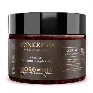 Krynickie SPA - Kojąca sól borowinowa do kąpieli - zapach sosny 500g