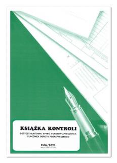 Książka kontroli inspektora farmaceutycznego F-6A