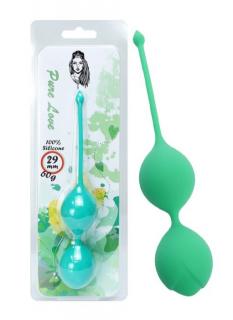 Kulki do ćwiczenia mięśni Kegla Boss Series - zielone 29mm (60g)