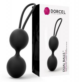 Kulki do ćwiczenia mięśni Kegla DORCEL Dual Balls Noir - czarne