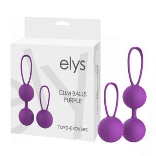 Kulki do ćwiczenia mięśni Kegla ELYS Clim Balls Purple - zestaw - fioletowe