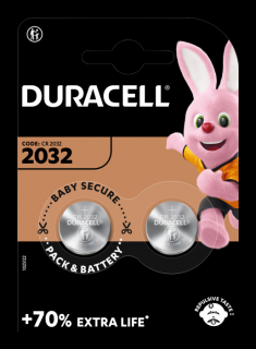 Litowa bateria pastylkowa 2032 - Duracell - 2szt.