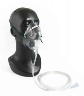 Maska do podawania tlenu z drenem dla dorosłych