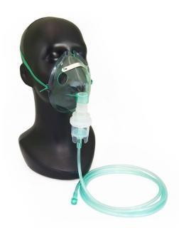 Maska tlenowa z nebulizatorem i drenem dla dorosłych