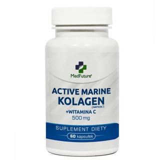 MedFuture Active Marine kolagen z witaminą C 500mg - 60 kaps.