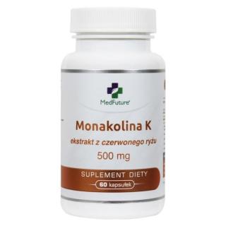MedFuture Monakolina K ekstrakt z czerwonego ryżu 500mg - 60 kaps.
