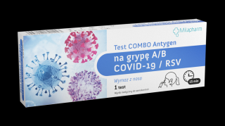 Milapharm test wymazowy COMBO Antygen Grypa A/B, COVID-19, RSV