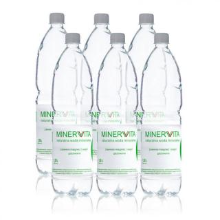 Naturalna woda mineralna MINERVITA gazowana 1,5L - 6szt.