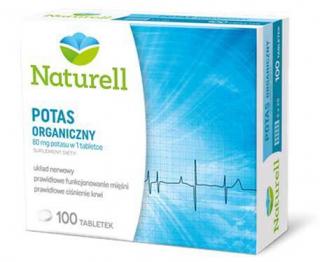Naturell potas - redukuje skórcze mięśni i na nadciśnienie - 100 tabl.