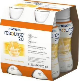 Nestle Resource 2.0 - drink waniliowy 4x200ml - 1 opak.