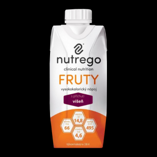 Nutrego FRUTY - wiśnia -  dieta wysokokaloryczna 330ml