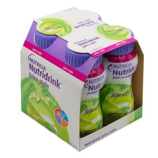 Nutricia Nutridrink Juice Style - jabłko - dieta beztłuszczowa - opak. 4x 200ml!