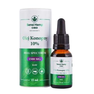 Olejek konopny CBD 10% RAW Sensi Hemp 15ml