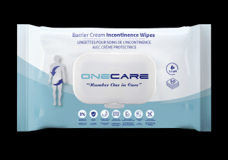 OneCare chusteczki inkontynencyjne z kremem barierowym 50szt.