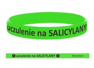 Opaska silikonowa na nadgarstek - Uczulenie na SALICYLANY