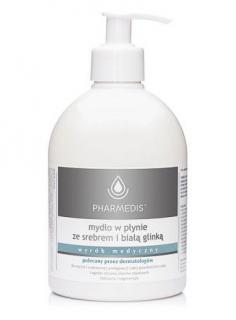 Pharmedis - Mydło naturalne z nanosrebrem i białą glinką - 500ml