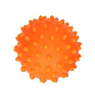 Piłka sensoryczna jeżyk z kolcami do ćwiczeń i masażu 7cm - pomarańczowa