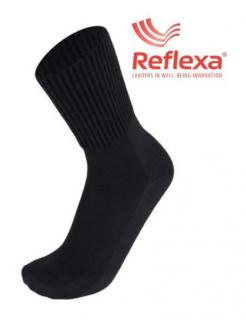 Reflexa® Diabetic - skarpety bezuciskowe grube, na poprawę krążenia - czarne - 35-38