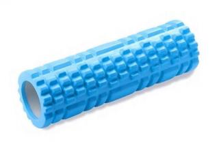 Roller wałek do masażu, rehabilitacji, jogi - 30x9,5cm (mały) - ciemno niebieski