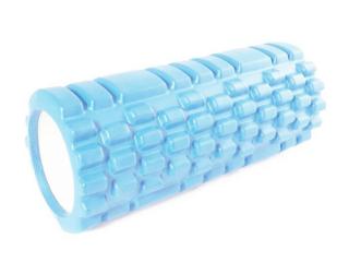 Roller wałek do masażu, rehabilitacji, jogi - 33x14cm (duży) - niebieski