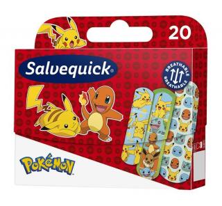 SALVEQUICK Zestaw plastrów opatrunkowych dla dzieci Pokemon - 20 szt.