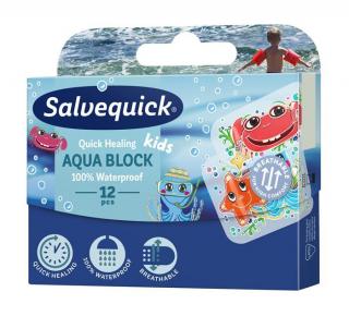 SALVEQUICK Zestaw plastrów wodoodpornych dla dzieci Aqua Block Kid - 12 szt.