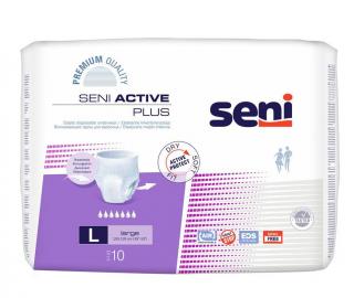 SENI Active Plus L - elastyczne majtki chłonne 10szt.