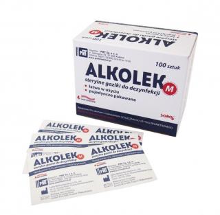 SOHO Alkolek M - gaziki do oczyszczania i dezynfekcji skóry 100szt.