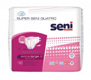 Super Seni Quatro XL (4) pieluchomajtki o najwyższej chłonności - 10szt.