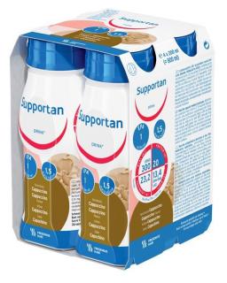 Supportan DRINK - cappuccino - Dieta wysokokaloryczna, bogatobiałkowa przy nowotworach (1,5 kcal/ml) - 4x200ml!