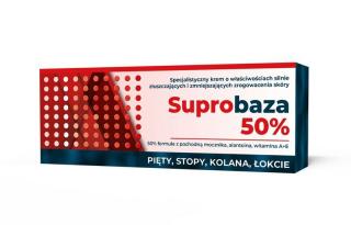 Suprobaza 50% Krem z pochodną mocznika do pięt, stóp, kolan i łokci - 30g