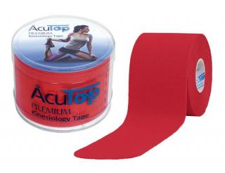 Taśma do tapingu AcuTop Premium Kinesiology Tape 5cm x 5m - czerwona