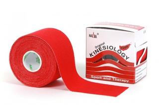 Taśma do tapingu Nasara Kinesiology Tape 5cm x 5m - czerwona