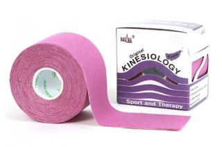 Taśma do tapingu Nasara Kinesiology Tape 5cm x 5m - lawenda