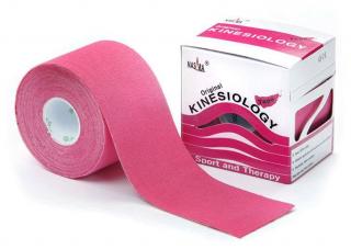 Taśma do tapingu Nasara Kinesiology Tape 5cm x 5m - różowy