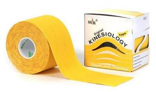 Taśma do tapingu Nasara Kinesiology Tape 5cm x 5m - żółta