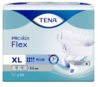 TENA Flex plus XL - pieluchomajtki oddychające dla dorosłych - 30szt.